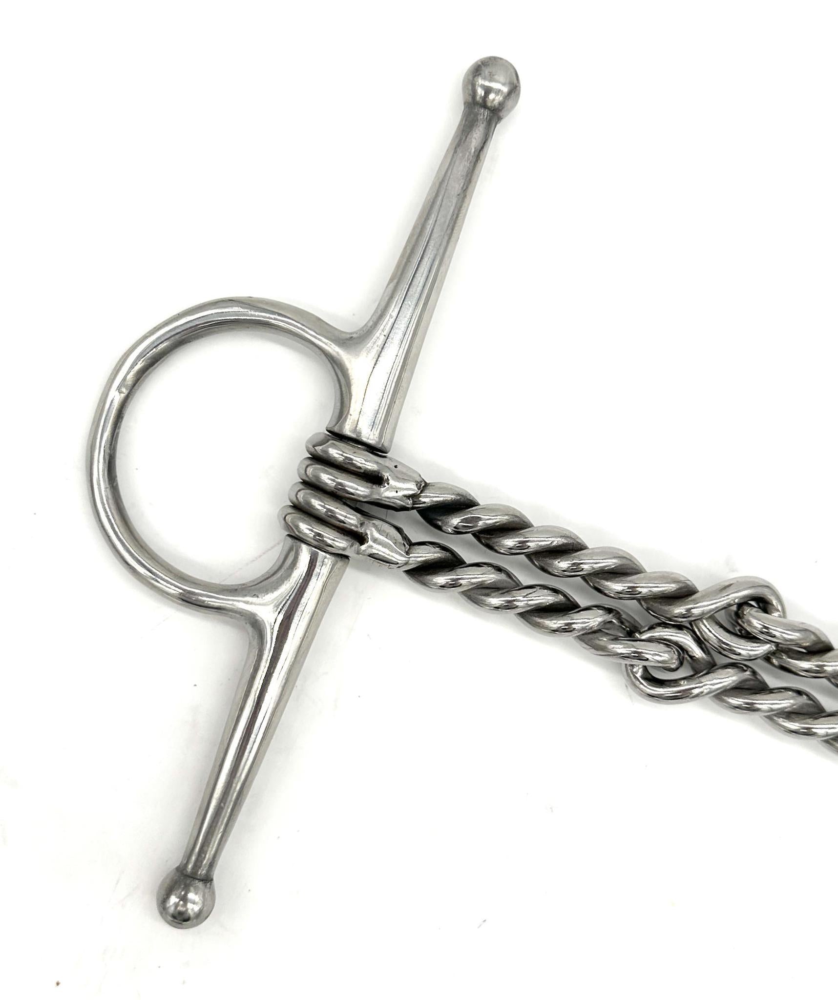 Jake Adams Double Twisted Wire Full Cheek Bit - English Horse Riding Snaffle Bit for Dressage & Jumping - Perfect for Training & Competition Use
