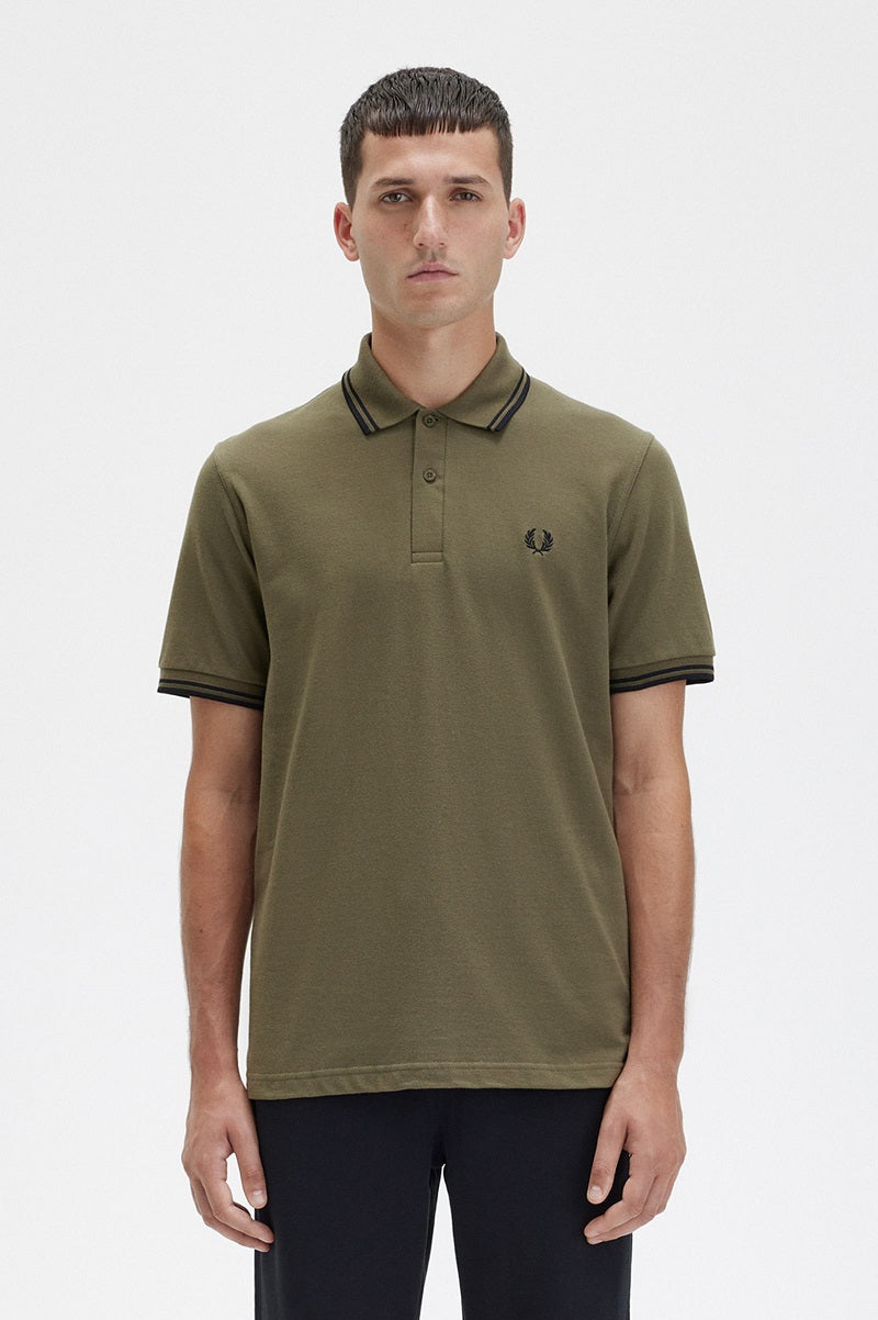 Fred Perry M12 Twin Tipped Polo Shirt - Classic Men's Casual Wear for Golf, Office & Everyday Style