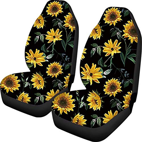 Black Green Yellow Sunflower