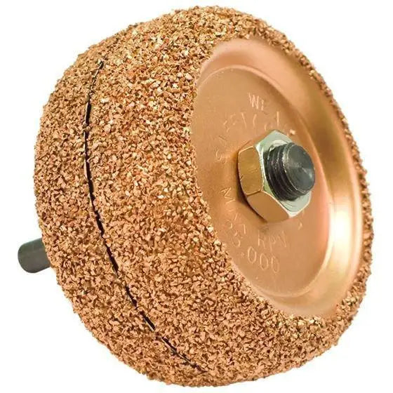 AA Two Cup Rasps Mounted Back To Back On Arbor - Double-Sided Woodworking Rasp for Smoothing & Shaping - Perfect for Wood Carving, Furniture Making & DIY Projects
