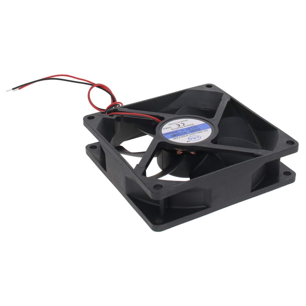 Aicosineg 12V Sleeve Bearing Cooling Fan - 92x92x25mm PC Case Fan, 2.4W Long Life Computer Fan for CPU Radiator & PC Cooling (1Pcs) - Perfect for Gaming PCs, Workstations & Home Office Computers