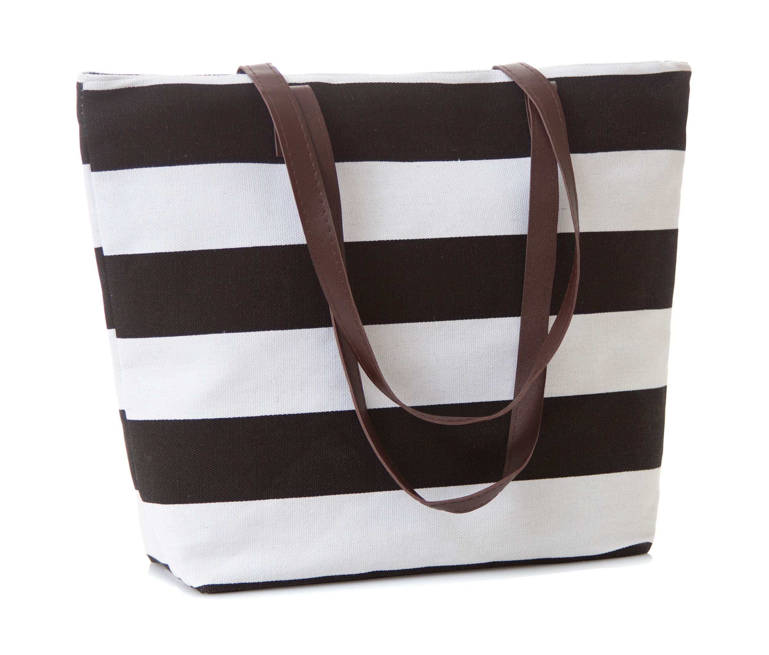 Waterproof Tote Bag for Women - Lightweight Travel Beach Bag with Pockets - Perfect for Shopping, Gym, Pool & Vacation Essentials