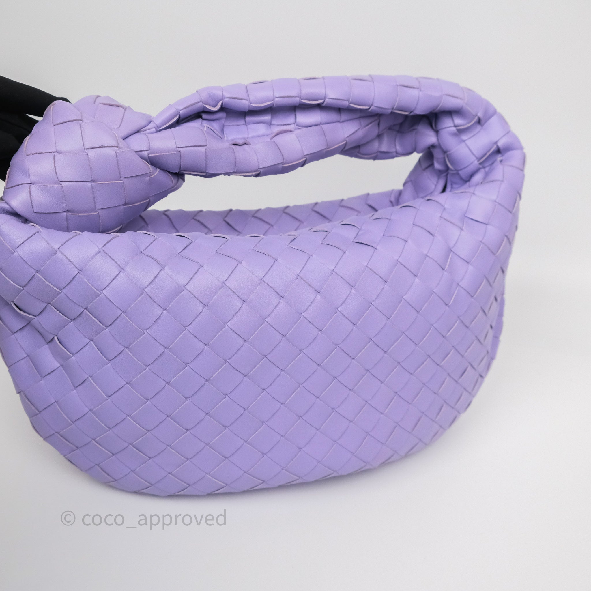 Bottega Veneta Teen Jodie Bag - Purple Intrecciato Lambskin Leather Crossbody Purse for Women | Perfect for Date Night, Shopping & Travel