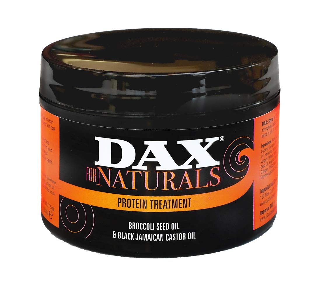 Dax for Naturals Protein Treatment with Broccoli Seed Oil & Jamaican Castor Oil – 7.5oz Deep Conditioning Hair Mask for Dry, Damaged Hair – Perfect for Salon & At-Home Hair Care
