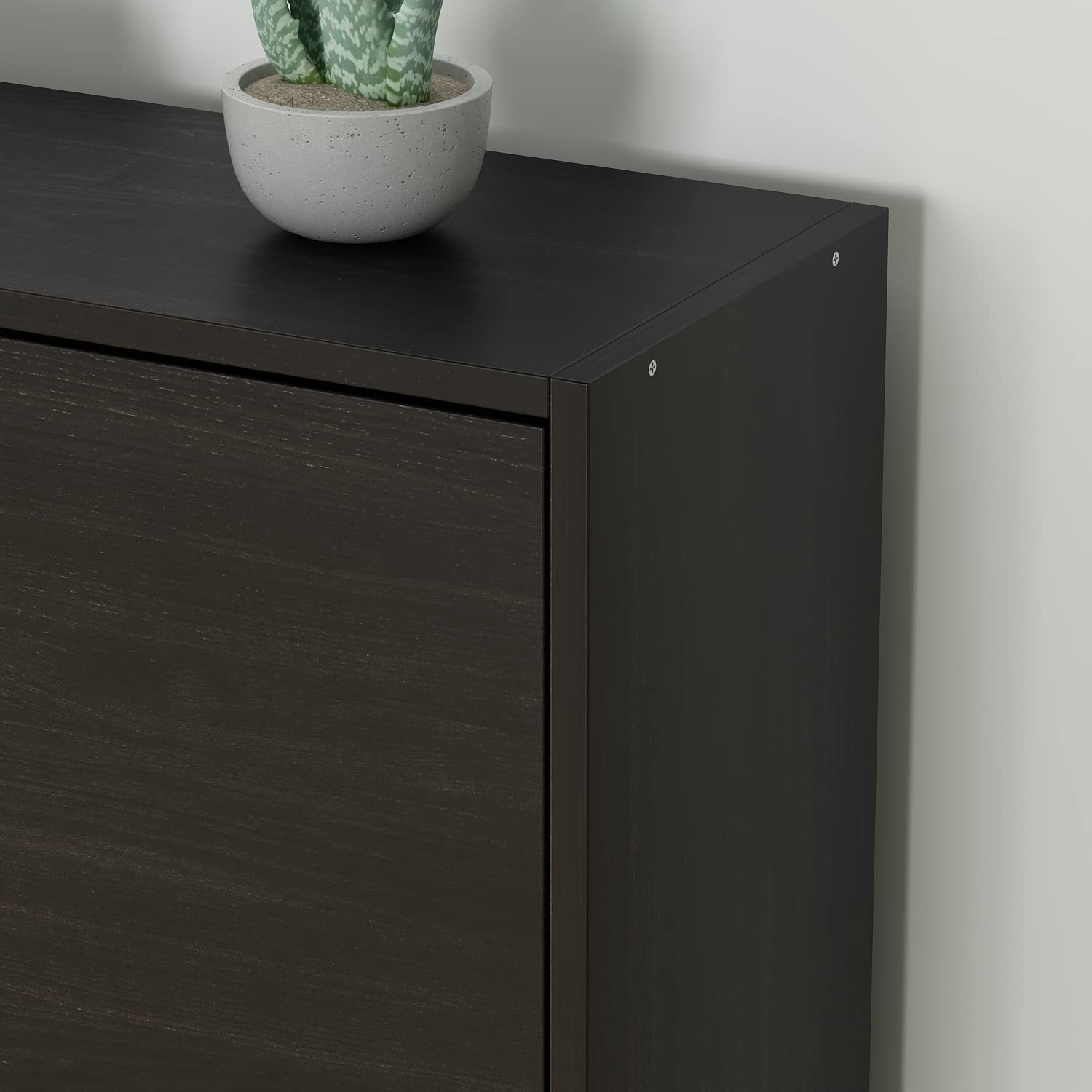 Homsee Modern 2-Tier Shoe Storage Cabinet with Flip Drawers - Wooden Shoe Rack Organizer for Entryway, Hallway & Bedroom - Space-Saving Furniture (23.6”L x 9.4”W x 31.4”H) - Perfect for Small Apartments & Closet Organization