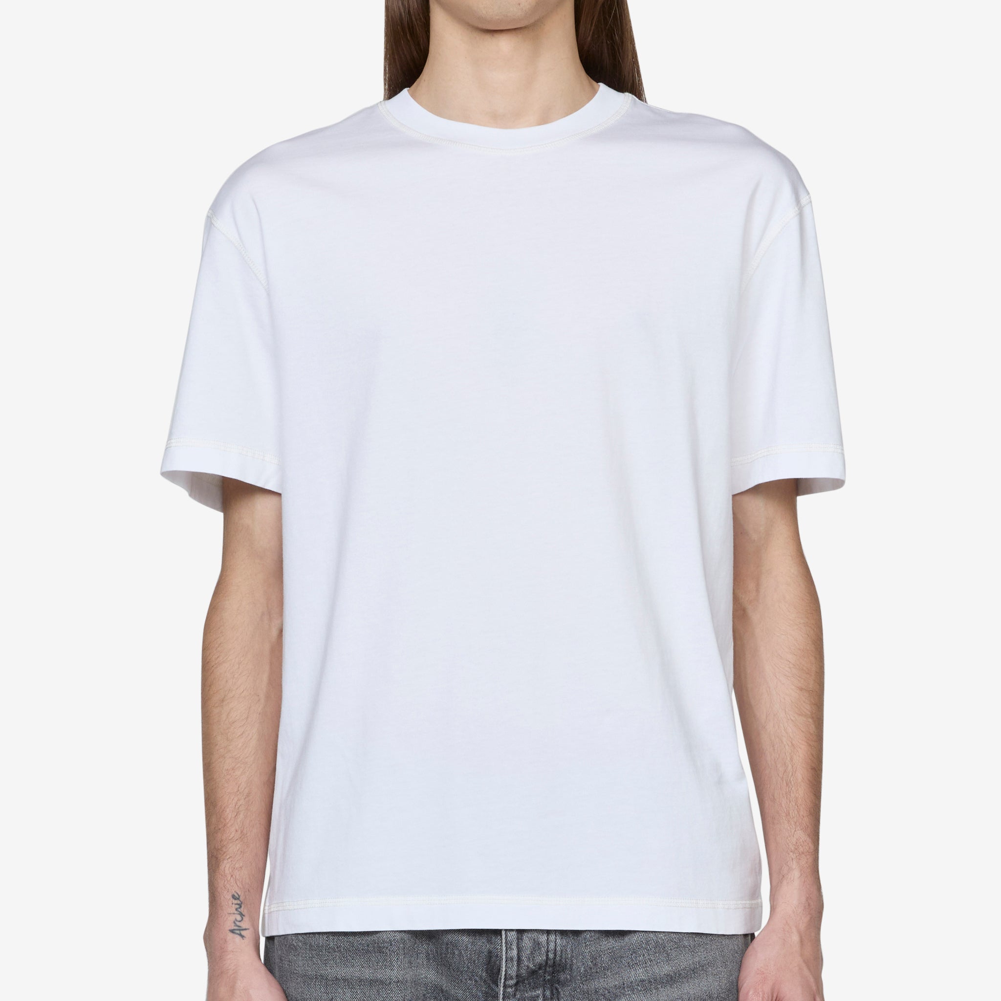 Stylish Contrast T-Shirt in White - Perfect for Casual Wear, Street Style & Everyday Outfits