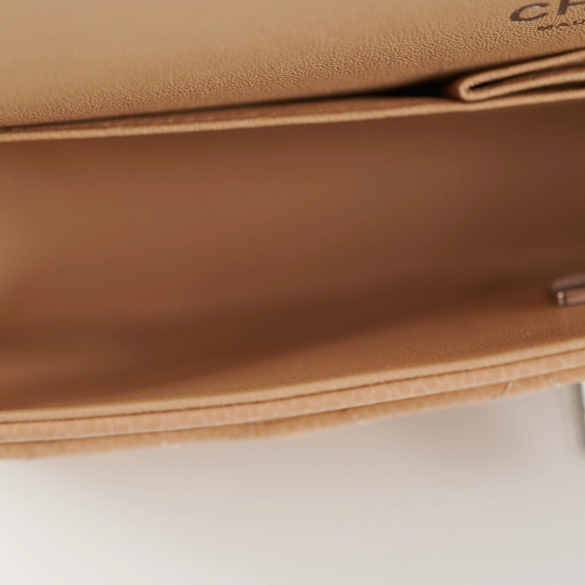 Chanel Classic Flap Bag Medium Size in Beige Caviar Leather with Microchip - 2022 Authentic Luxury Handbag for Women, Perfect for Parties, Work & Everyday Use