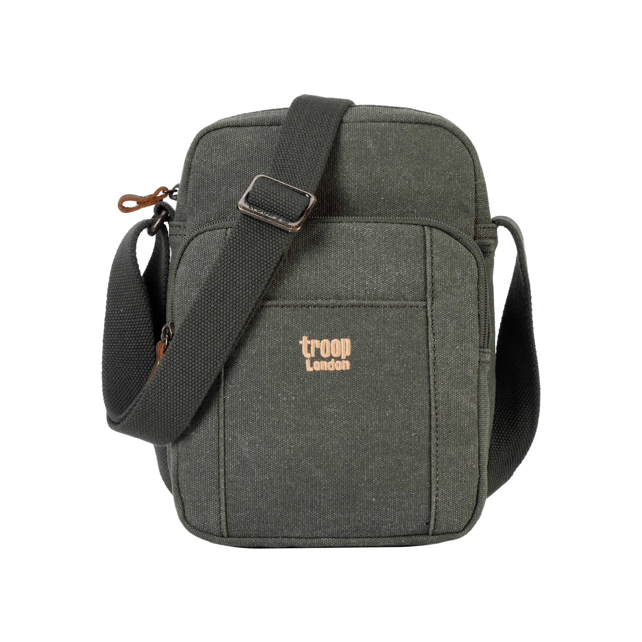 TRP0370 Troop London Classic Canvas Crossbody Bag for Men & Women - Stylish & Durable Everyday Shoulder Bag for Work, Travel & Casual Outings