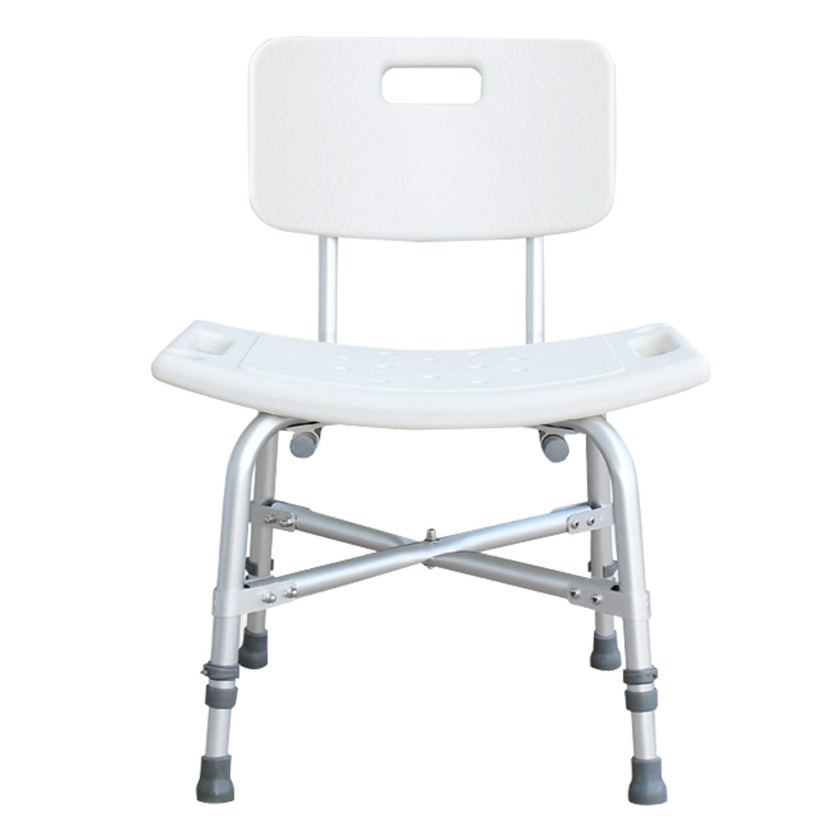 Adjustable Height Non-Slip Shower Chair with Backrest - Bath Stool & Spa Seat for Elderly & Seniors - Bathtub Bench for Safe Bathing, Showering & Relaxation - Perfect for Home, Hospital & Mobility Assistance