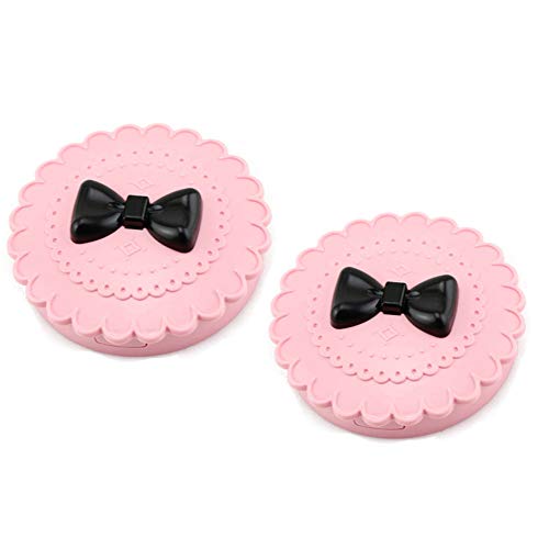 2 PCS Pink Travel Makeup Storage Box with Mirror - Eyelash Case & Cosmetic Bag for Organizing Lashes, Brushes, and Beauty Tools - Perfect for Travel, Home, and Salon Use