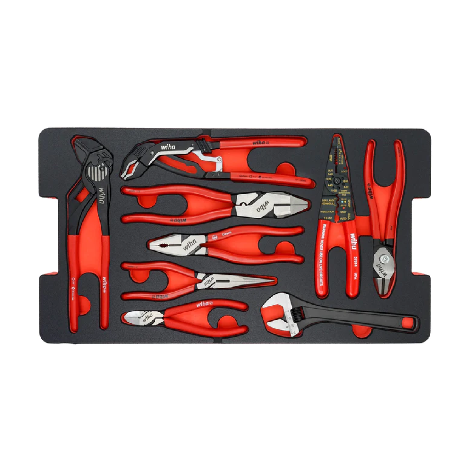 Wiha 92100 Premium 194-Piece Mobile Tool Kit - Professional Mechanics Tool Set for Car Repair, Home Improvement & DIY Projects | Compact & Durable for On-the-Go Use