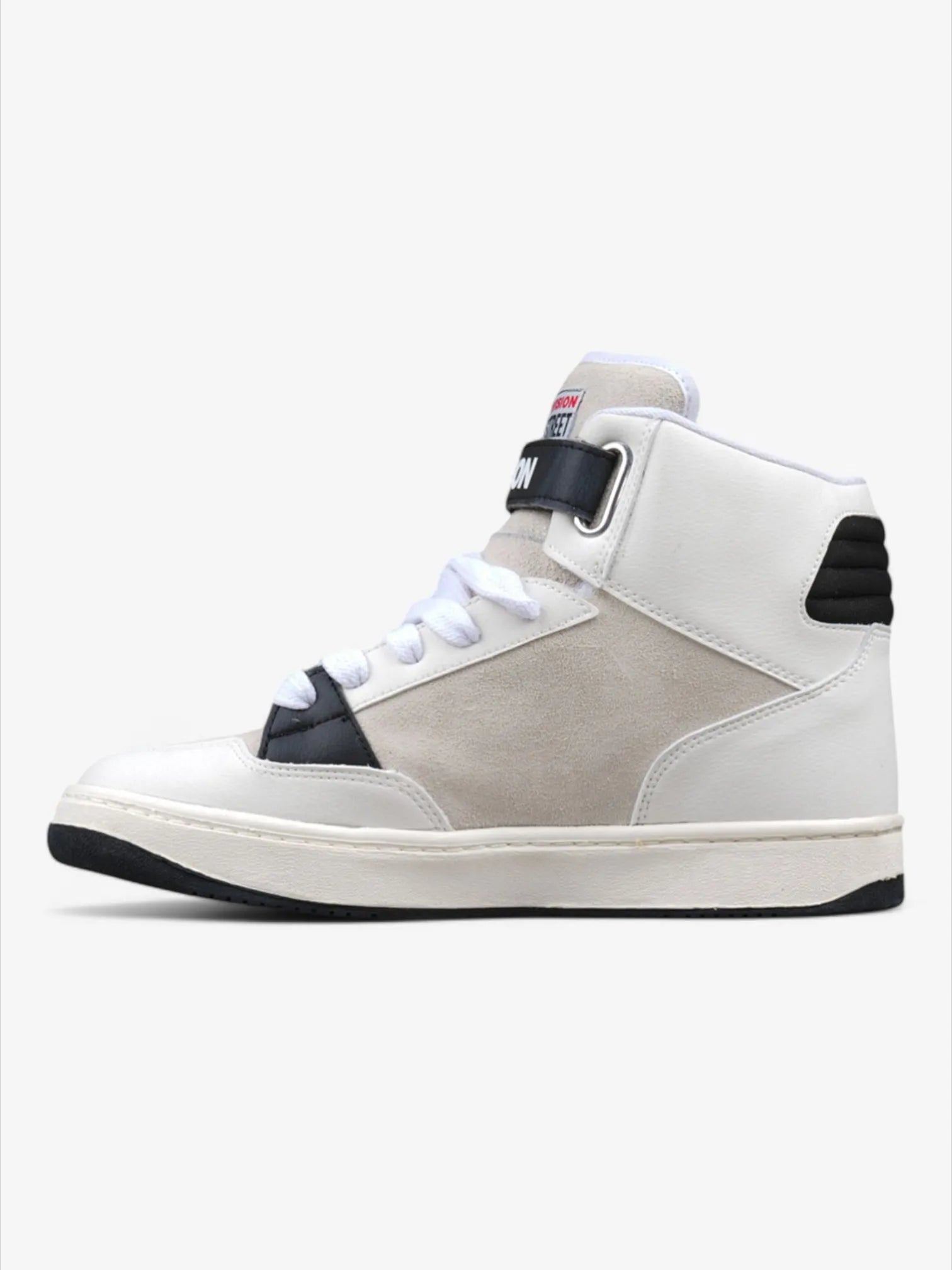 Vision Street Wear MC1400 Skate Shoes - Raw Black High Top Sneakers for Men | Durable & Comfortable for Skateboarding, Streetwear Fashion & Casual Wear