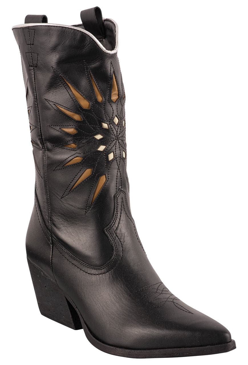 Golo Women's Mae Calf Noir Boots - Black Leather Ankle Boots for Women | Comfortable & Stylish for Casual Wear, Office & Night Out