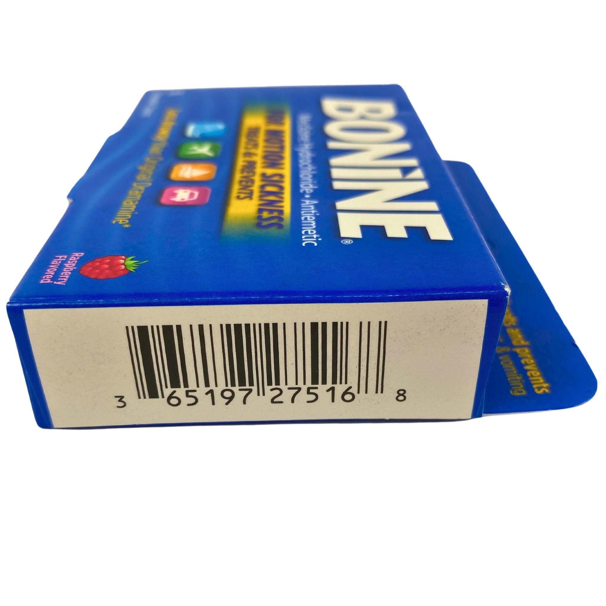 Bonine Meclizine Hydrochloride Motion Sickness Relief Tablets - 50 Count - Prevent Nausea & Dizziness for Travel, Cruises & Vertigo - Non-Drowsy Formula