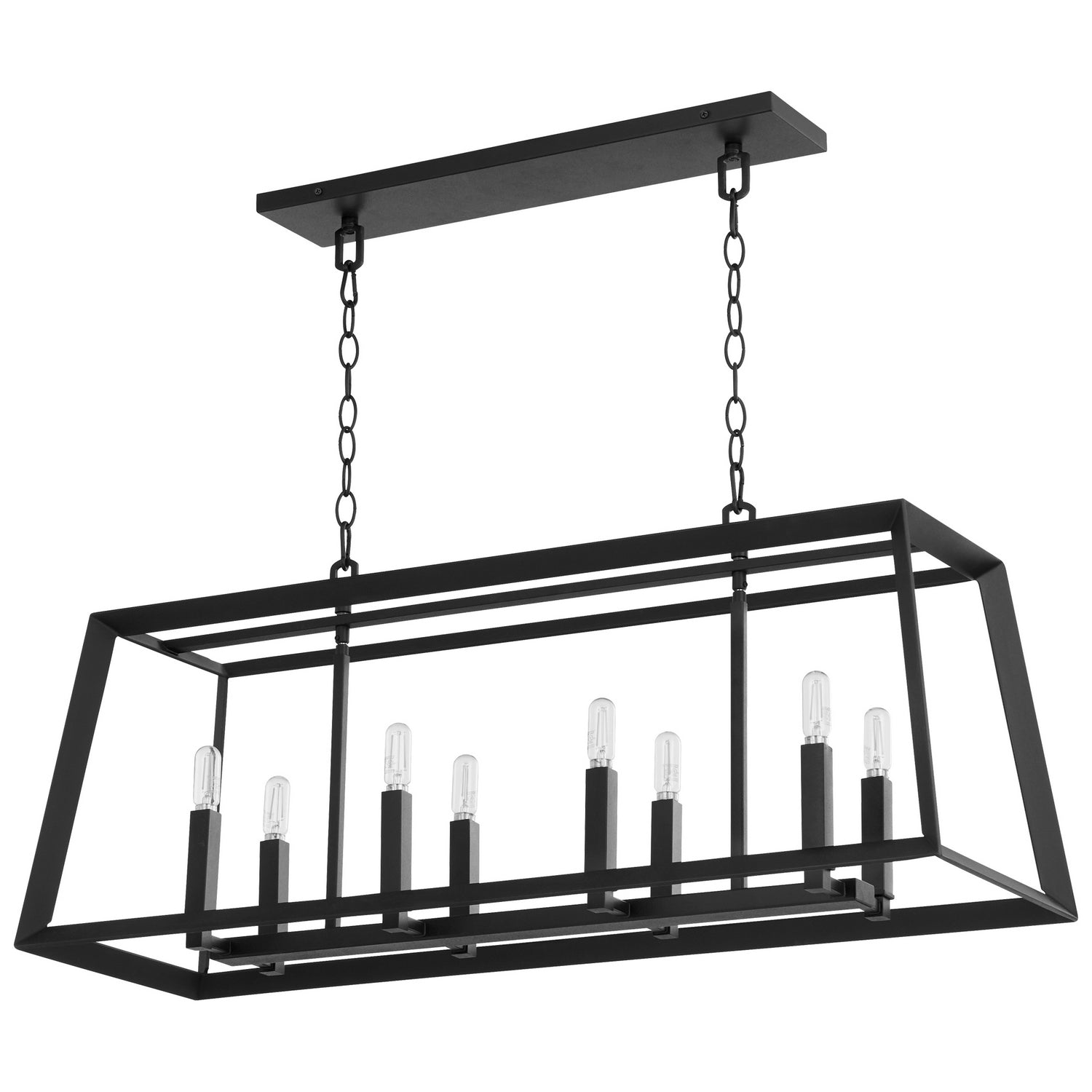 Cyan Design 10378 Hyperion Island 8-Light Black Large Chandelier - Perfect for Dining Room, Living Room, and Entryway Lighting