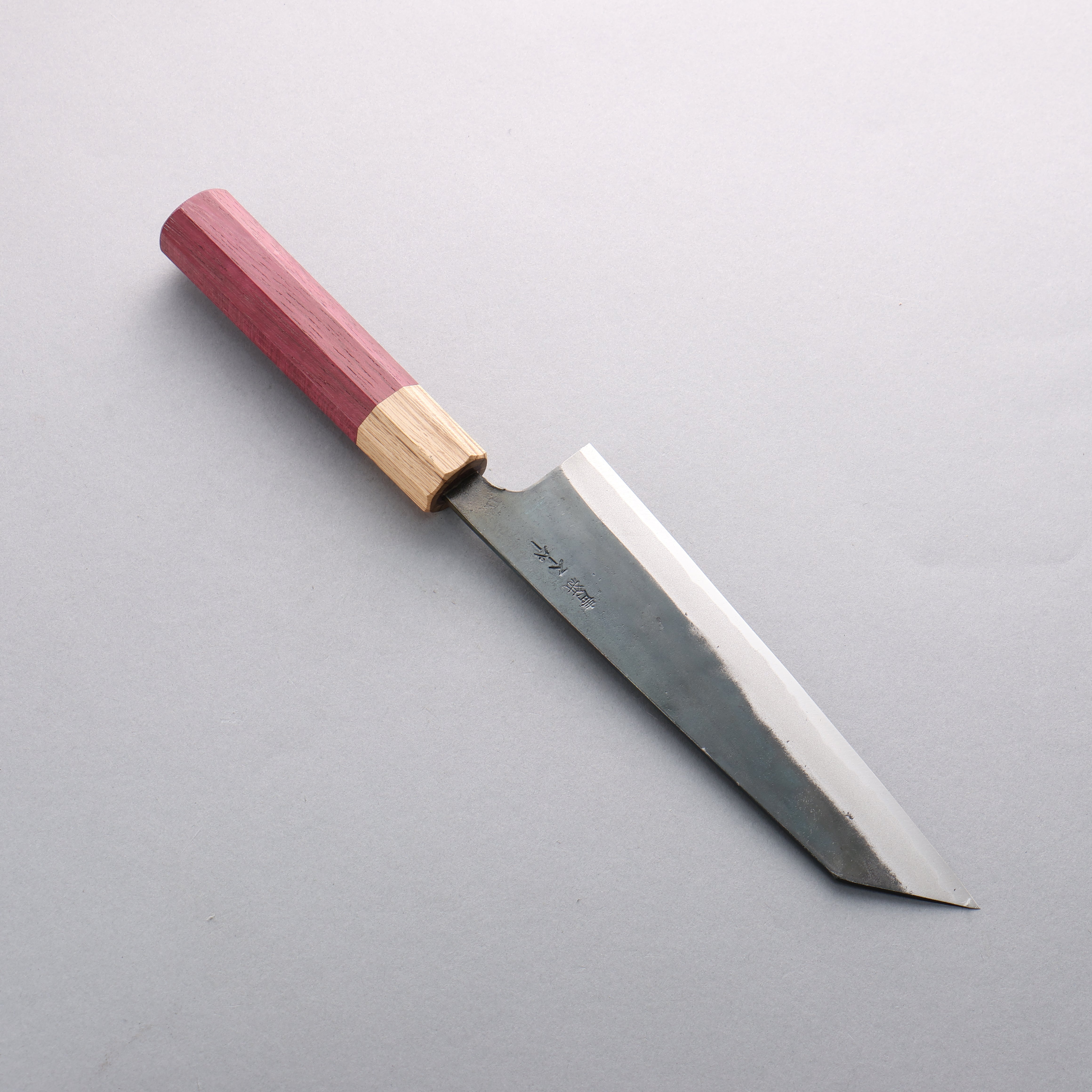 Premium Seisuke Blue Super Black Bunka Knife 180mm - Japanese Kitchen Knife with Purpleheart Wood & Oak Ferrule Handle - Ideal for Slicing, Dicing & Precision Cooking