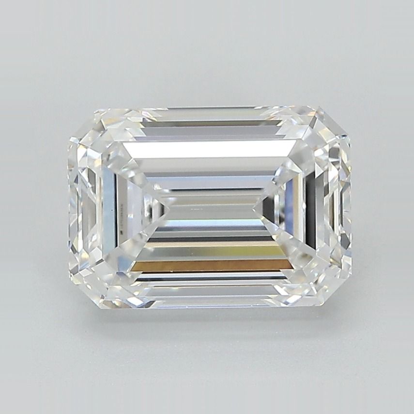 3.05 Carat D Color VVS2 Clarity Emerald Cut Lab-Grown Diamond for Engagement Rings & Fine Jewelry
