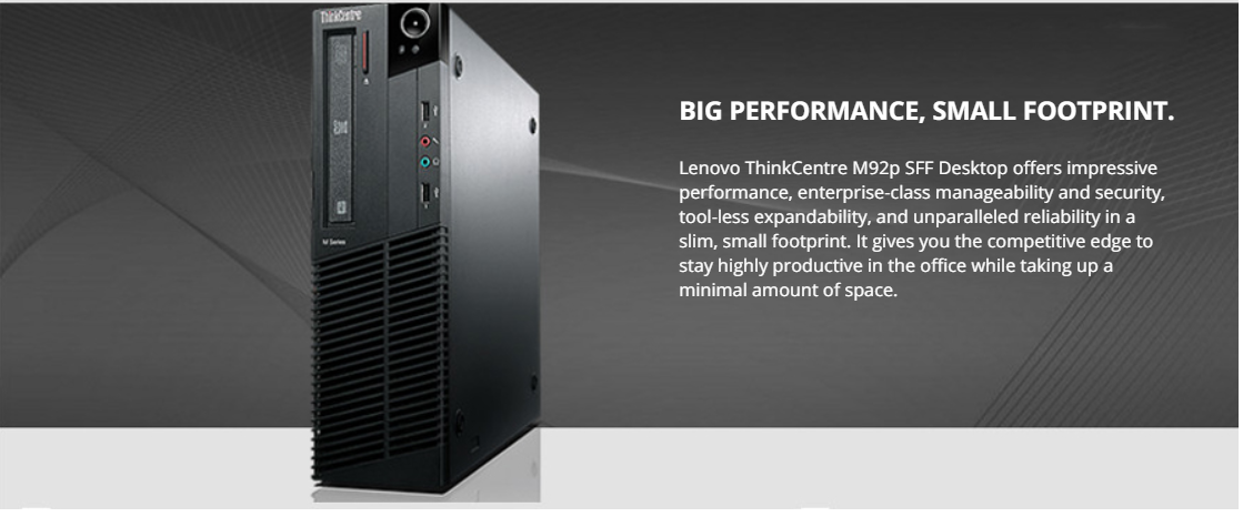 Lenovo ThinkCentre M92P SFF Desktop PC - Intel Core i5-3470 Quad-Core 3.2GHz, 16GB RAM, 256GB SSD, Windows 10 Pro - Compact Business Computer for Office Work, Home Use & Productivity Tasks