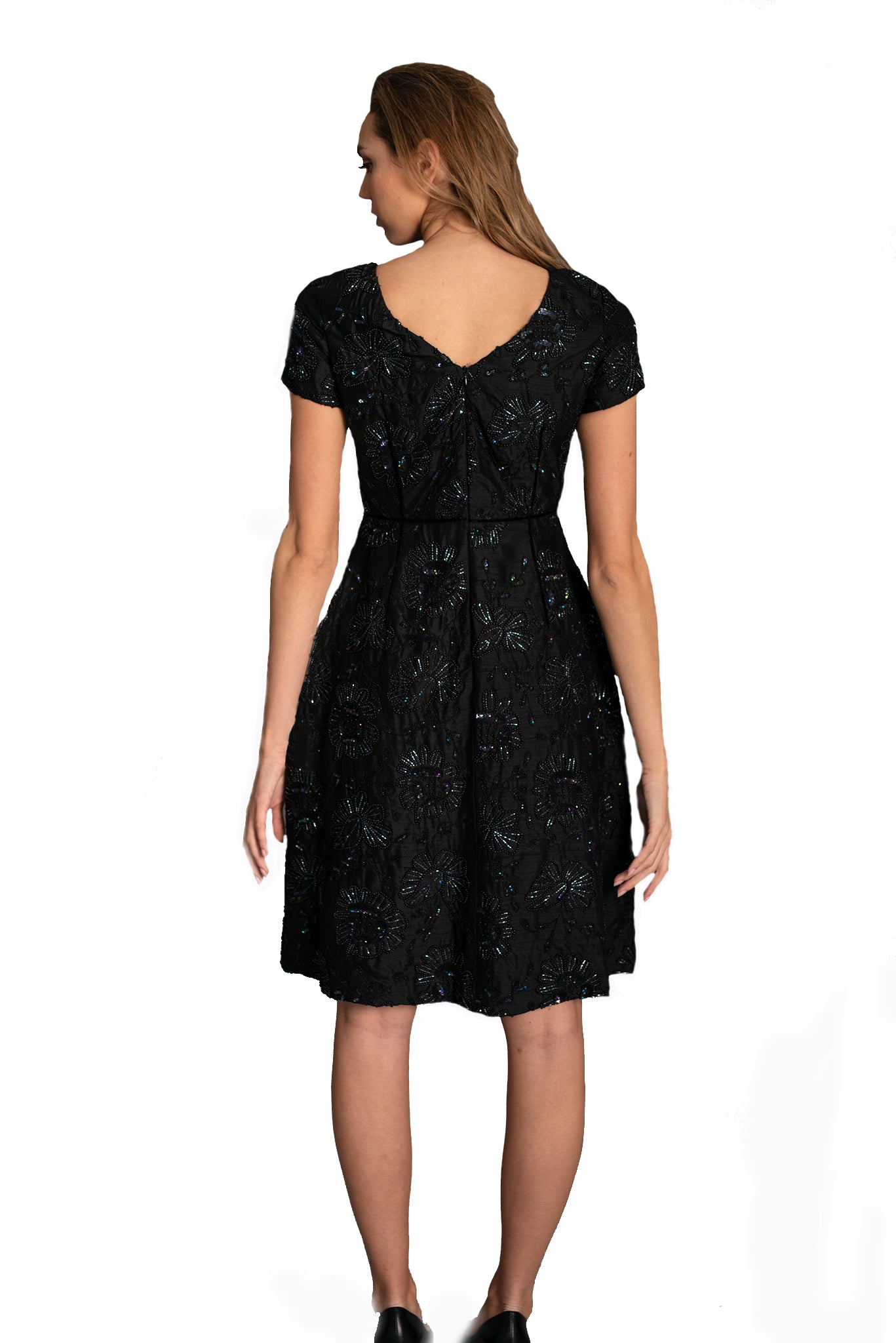 Elegant Women's A-Line Formal Dress with Pockets - Perfect for Office, Cocktail Parties & Special Occasions