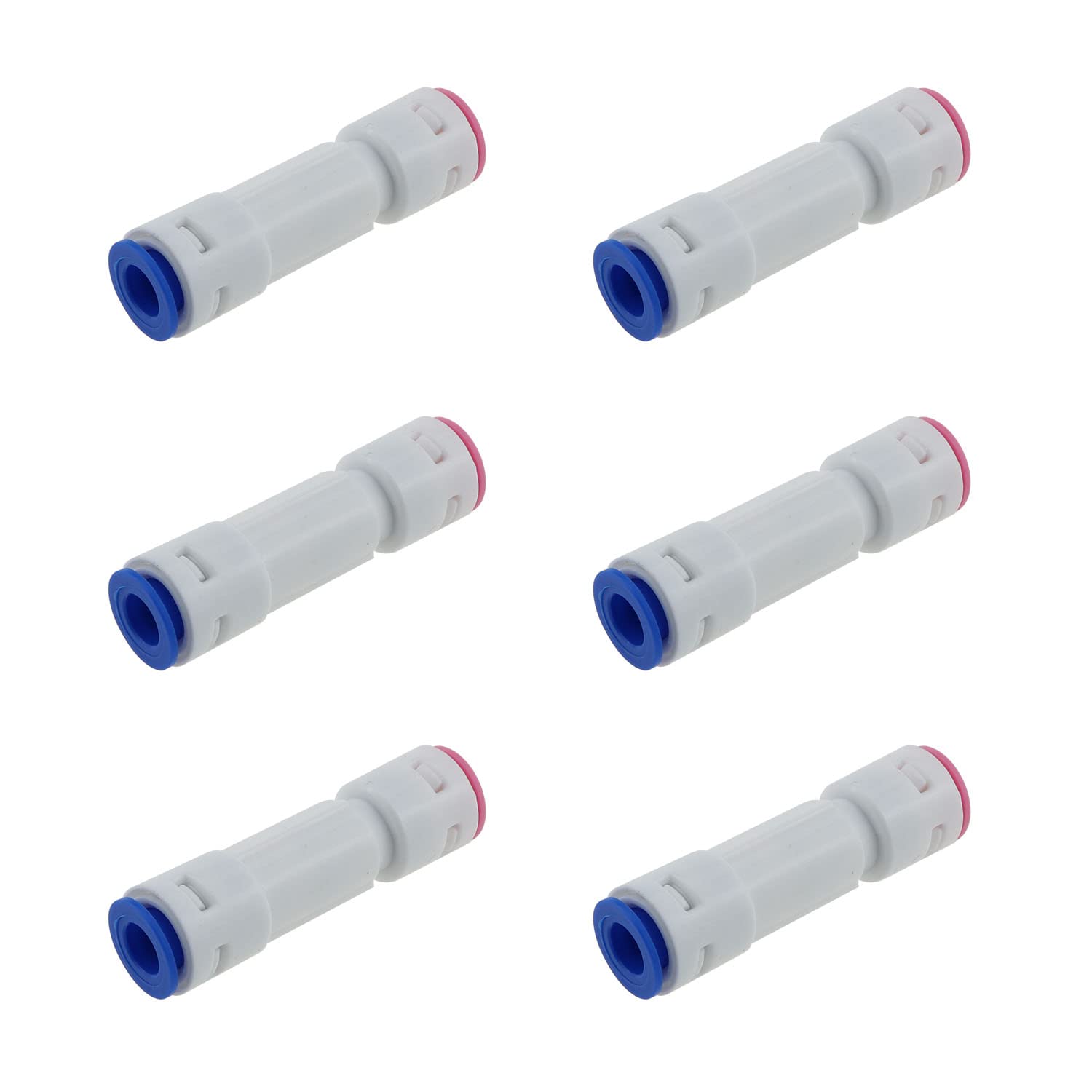 MEETOOT 6PCS 1/4 Inch Quick Connect Check Valve - Push to Connect One Way Water Check Valve for RO Water Filters, Reverse Osmosis Systems & Water Purifiers - Perfect for Home Water Filtration and Plumbing Applications