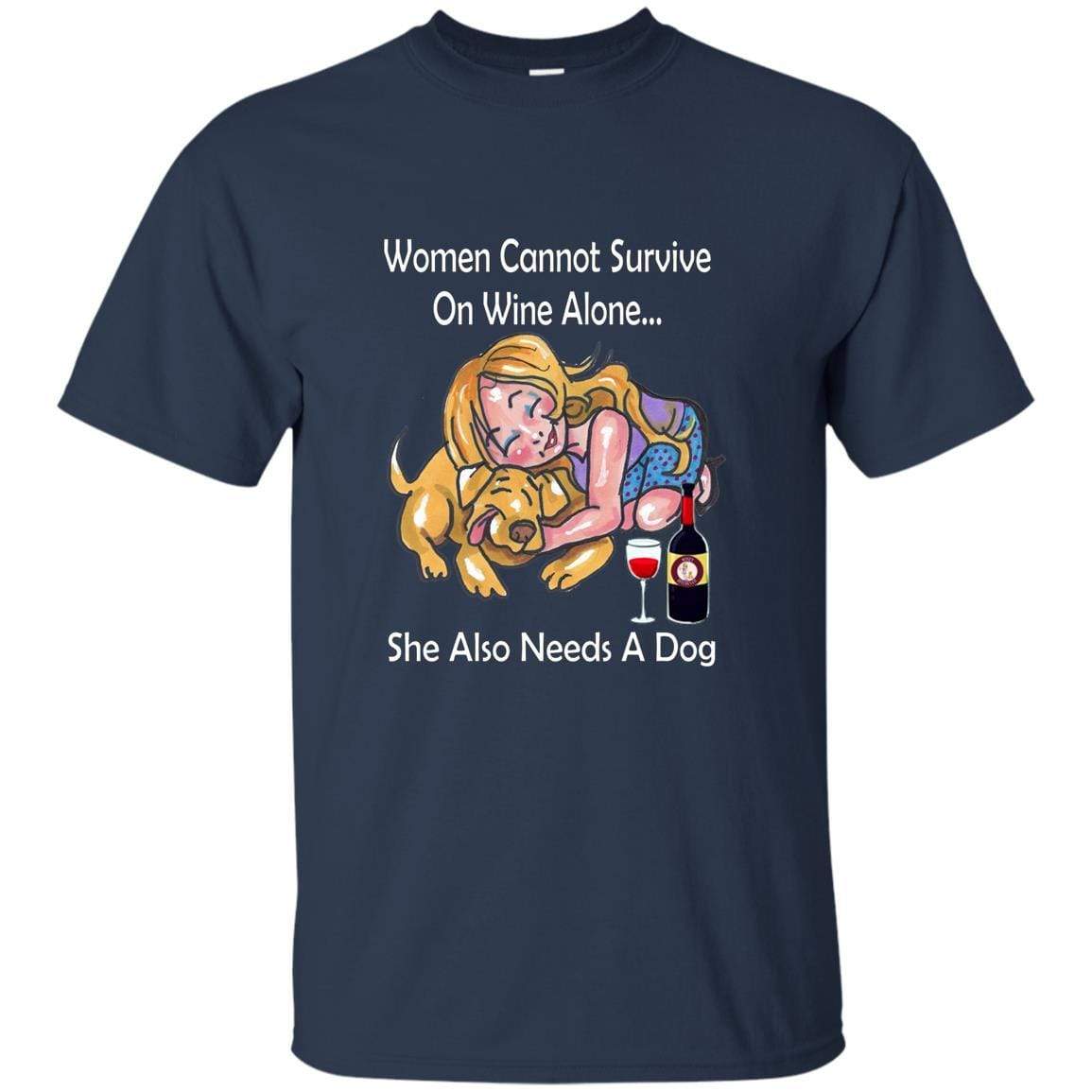 WineyBitches.co Funny Wine Lover T-Shirt - 100% Ultra Cotton Comfortable Women's Tee - Perfect for Wine Tasting Parties & Girls Night Out