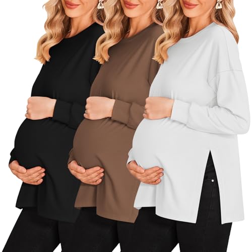 3pcs- Black + Brown + White