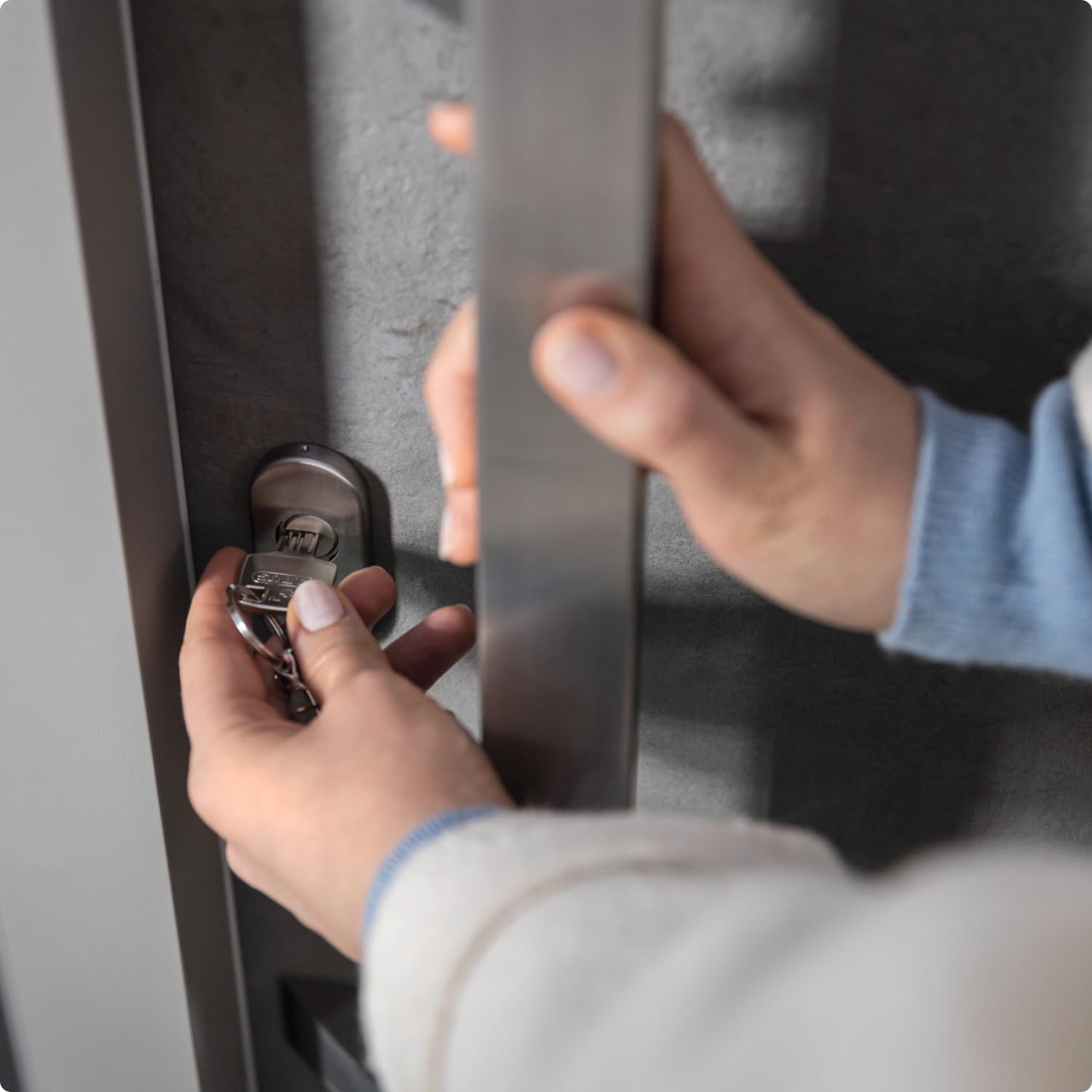 ABUS Profile Cylinder D6XNP 35/55 Double Cylinder Door Lock with 5 Keys & Code Card - High Security Front Door & Apartment Lock with Emergency & Danger Function - Ideal for Home, Office & Commercial Building Security