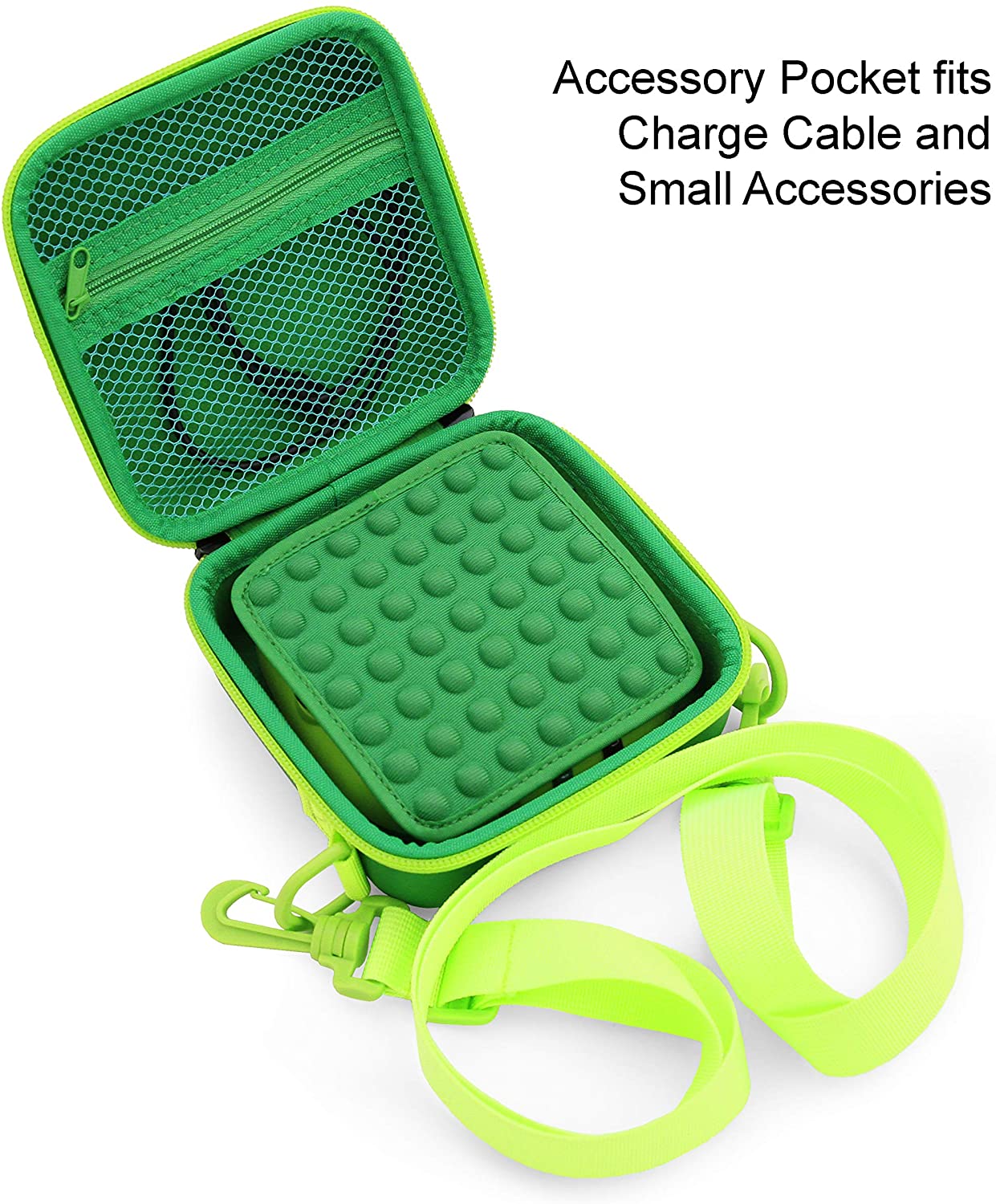 CASEMATIX Travel Case for LeapFrog Rockit Twist Handheld Learning Game - Portable Toy Storage Box with Shoulder Strap, Accessory Pockets & Keychain - Perfect for Kids Travel, School & On-the-Go Learning