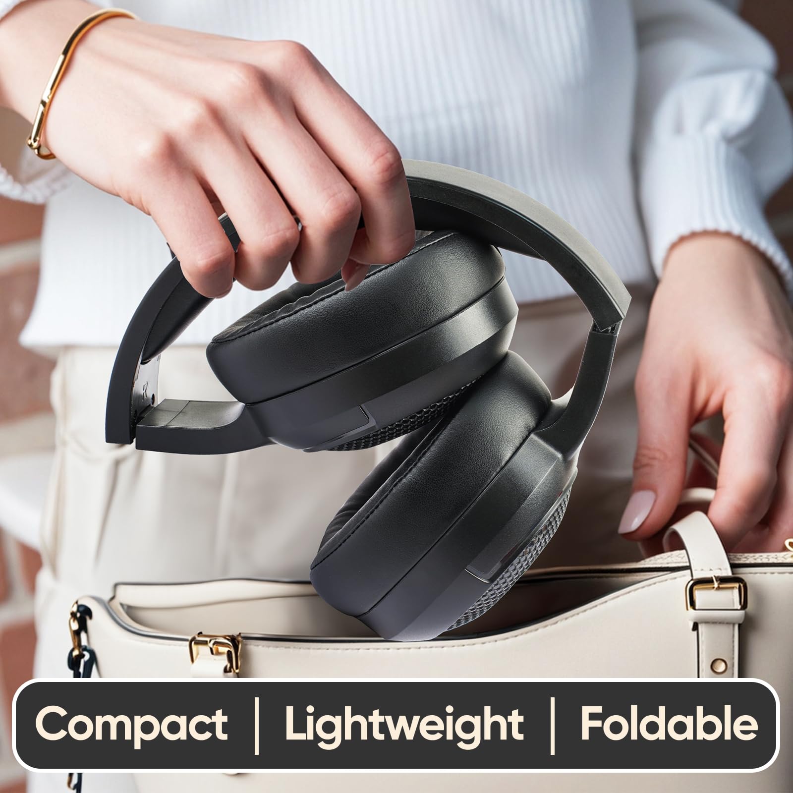 SDLOGAL Wireless Over Ear Headphones with Microphone - Bluetooth 5.4, 40H Playtime, Foldable Lightweight Design for Music, Gaming & Calls - Perfect for Travel, Work & Home Entertainment
