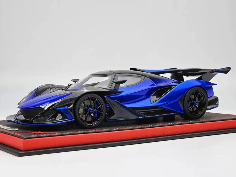 Peako 1:18 Scale Apollo IE Blue Dragon Diecast Model Car - Collectible Sports Car for Display, Gifts & Racing Enthusiasts
