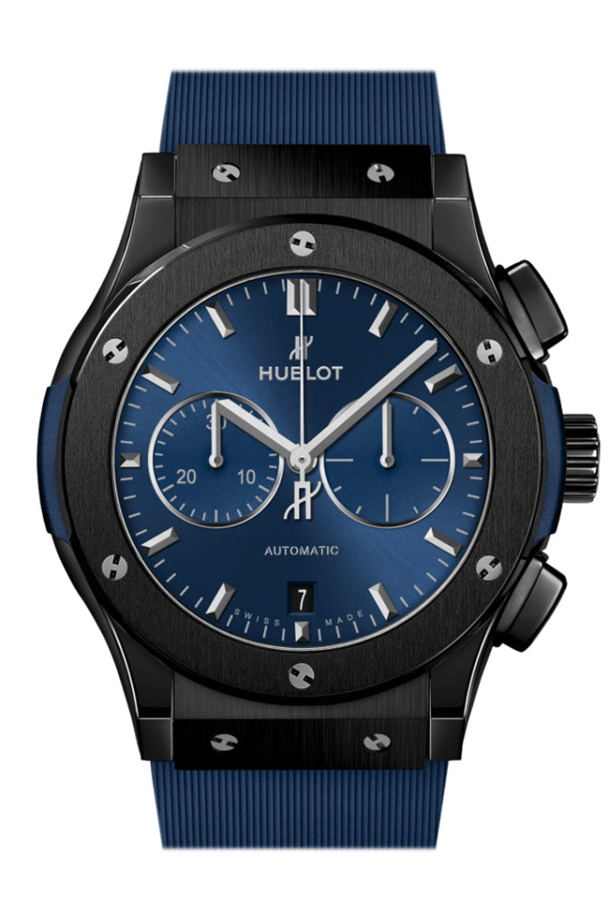 Hublot Classic Fusion 42mm Ceramic Blue Chronograph Men's Watch 541.CM.7170.RX - Luxury Swiss Timepiece for Business, Gala & Special Occasions