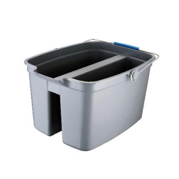 Sabco Divided Pail for Fresh and Dirty Water - Dual Compartment Cleaning Bucket for Mops, Car Washing, and Household Cleaning