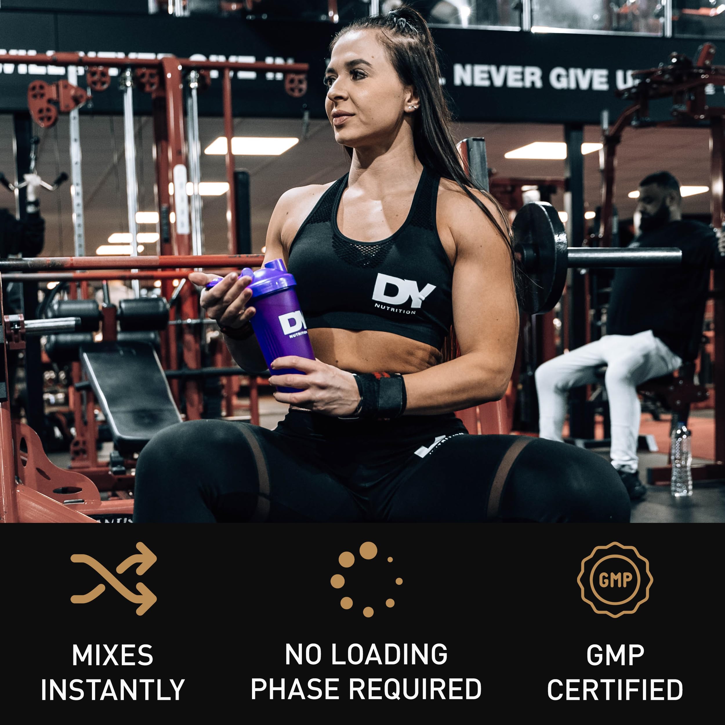 DY Nutrition Creatine Monohydrate Powder 400g - Pure Muscle Builder for Athletes & Bodybuilders - Pre & Post Workout Supplement for Strength & Performance