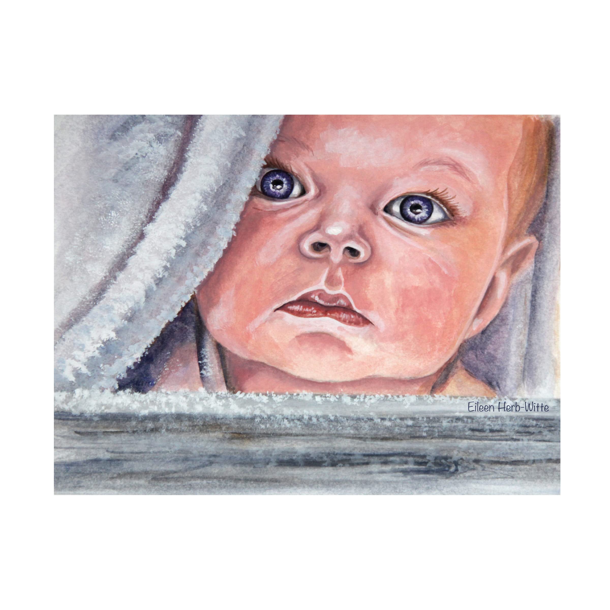 Trademark Fine Art 'Baby Jesus' Religious Canvas Wall Art by Eileen Herb-Witte - Perfect for Christmas Decor, Church Gifts & Christian Home Decorations