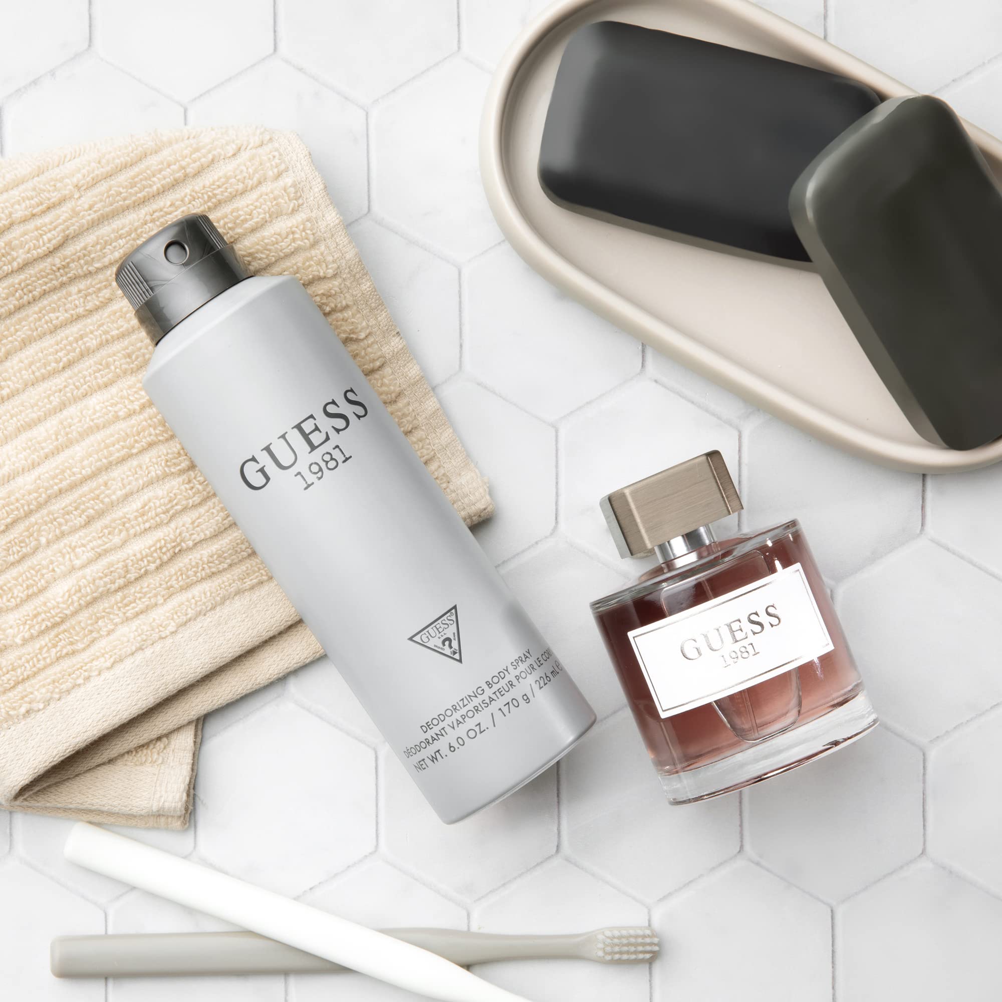 Guess 1981 Men's Body Spray - 6 oz Cologne for Men | Long-Lasting Fragrance for Daily Use, Gym & Special Occasions