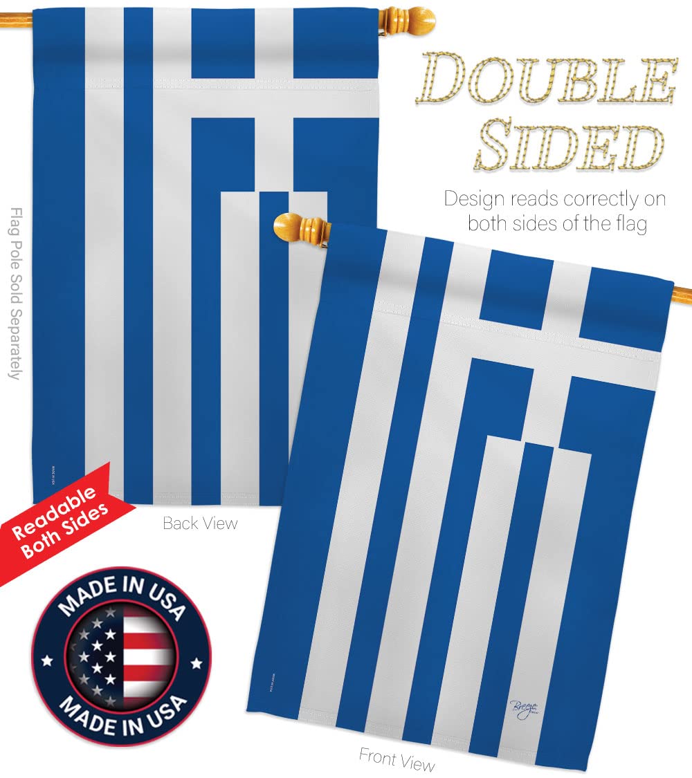 Greece Nationality Decorative Flag Set 28x40