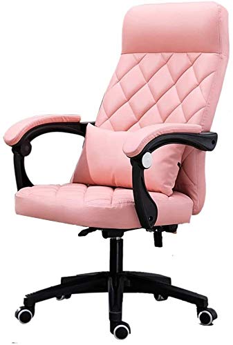 Ergonomic COLOM Office Chair - Adjustable Reclining Swivel Desk Chair with Lumbar Support for Home Office, Conference Room & Gaming - Pink Computer Chair for Comfort & Productivity
