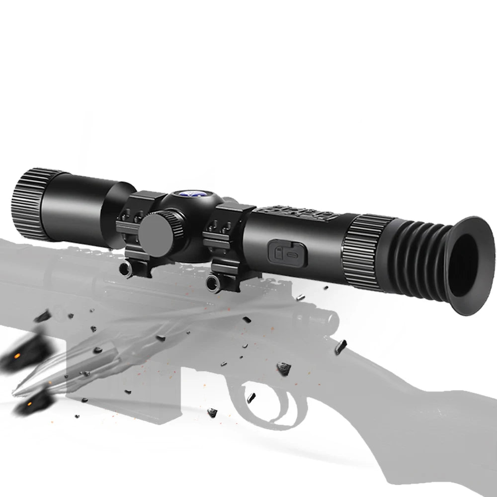 ZIYOUHU XT30 384x288 Thermal Imaging Scope - High Resolution Hunting Sight with BDC Reticle, 6 Pseudo Color Modes for Hotspot Tracking - Perfect for Night Hunting, Wildlife Observation & Security Surveillance