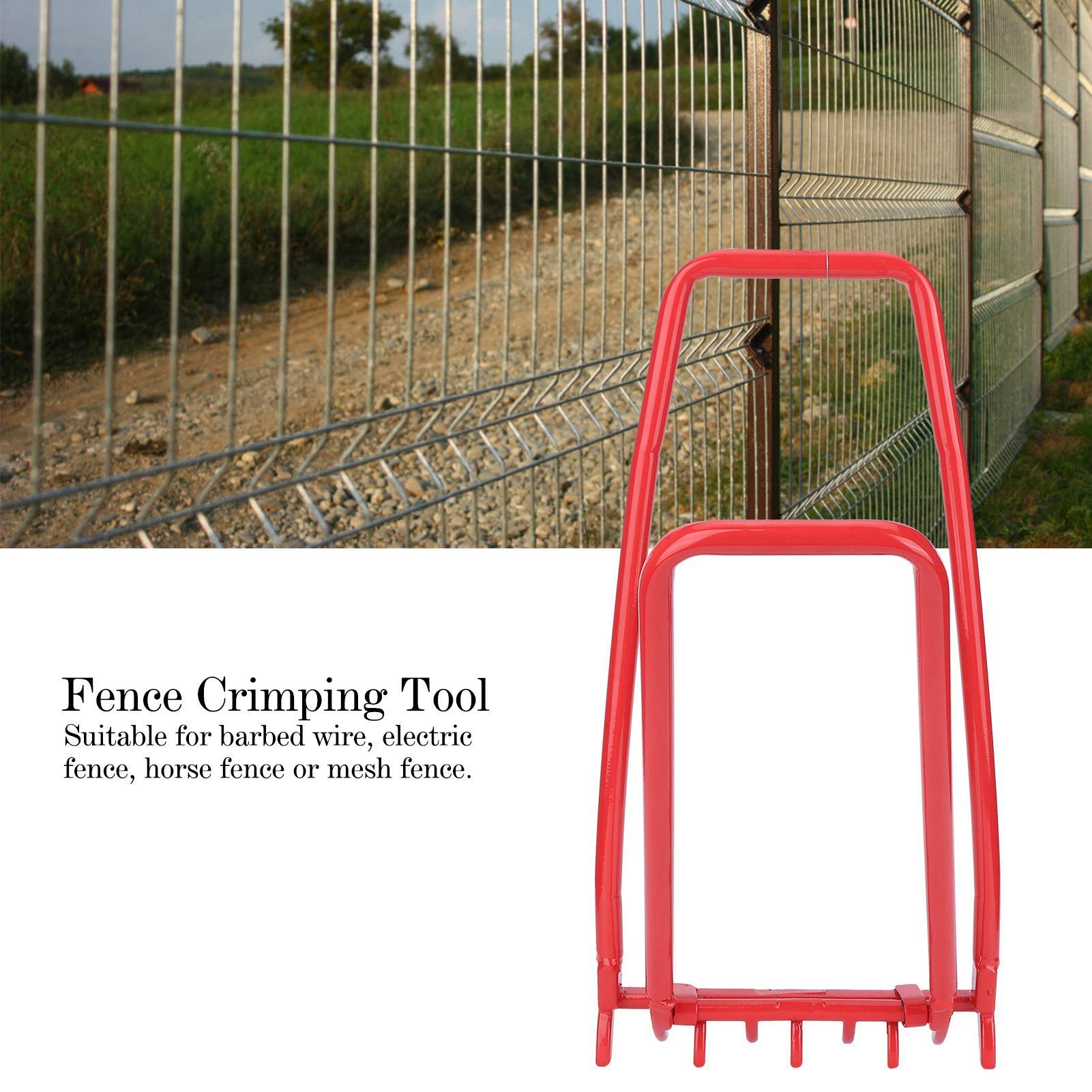 Fence Crimping Tool - Rustproof Wire Tightener for Ranch & Farm Repair