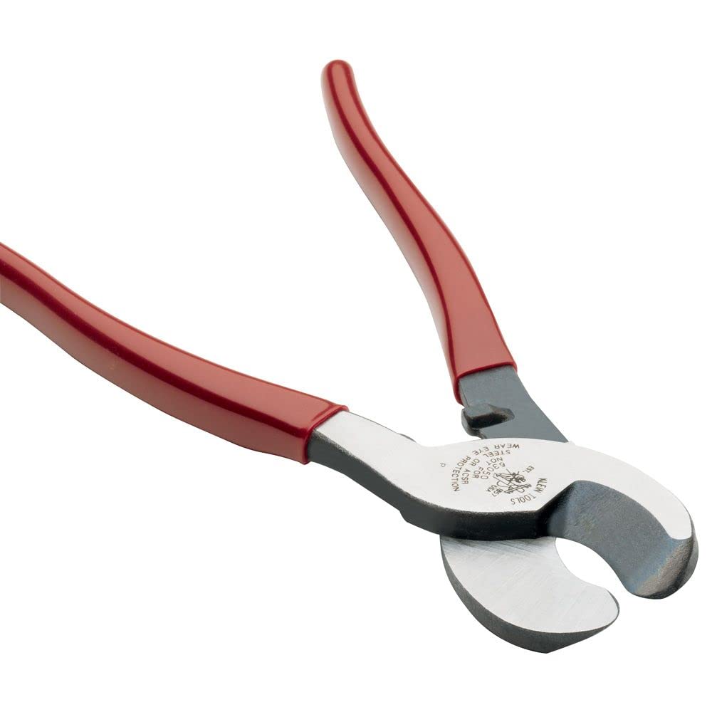 Klein Tools Professional Cable Cutter Set - Heavy Duty Copper, Aluminum & Communication Wire Cutters - Ideal for Electrical Work, Network Installation & DIY Projects