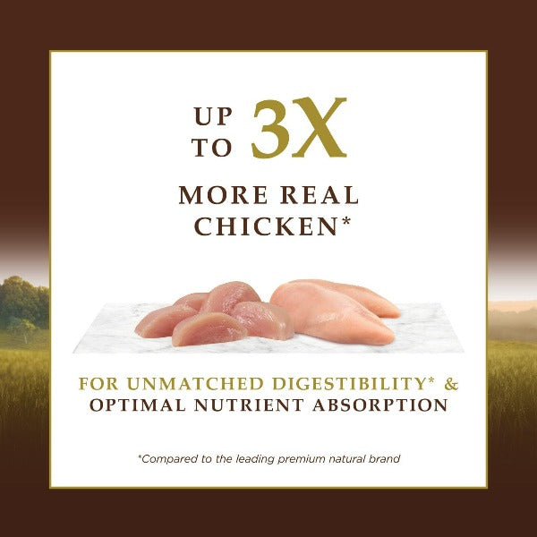 Instinct Ultimate Protein Chicken Recipe Dry Cat Food for Adult Cats - High Protein Grain-Free Kibble, 4 lb Bag - Supports Muscle Health & Energy for Indoor & Outdoor Cats