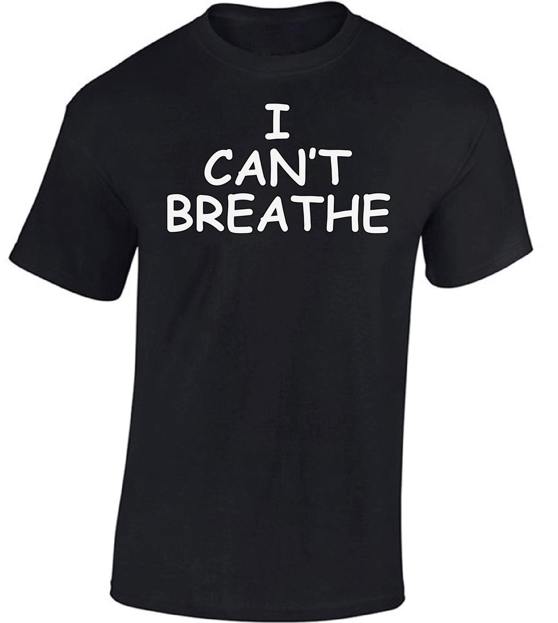 Black Lives Matter Protest T-Shirt - 'I Can't Breathe' Slogan Tee for Men - Casual Wear & Social Justice Rallies