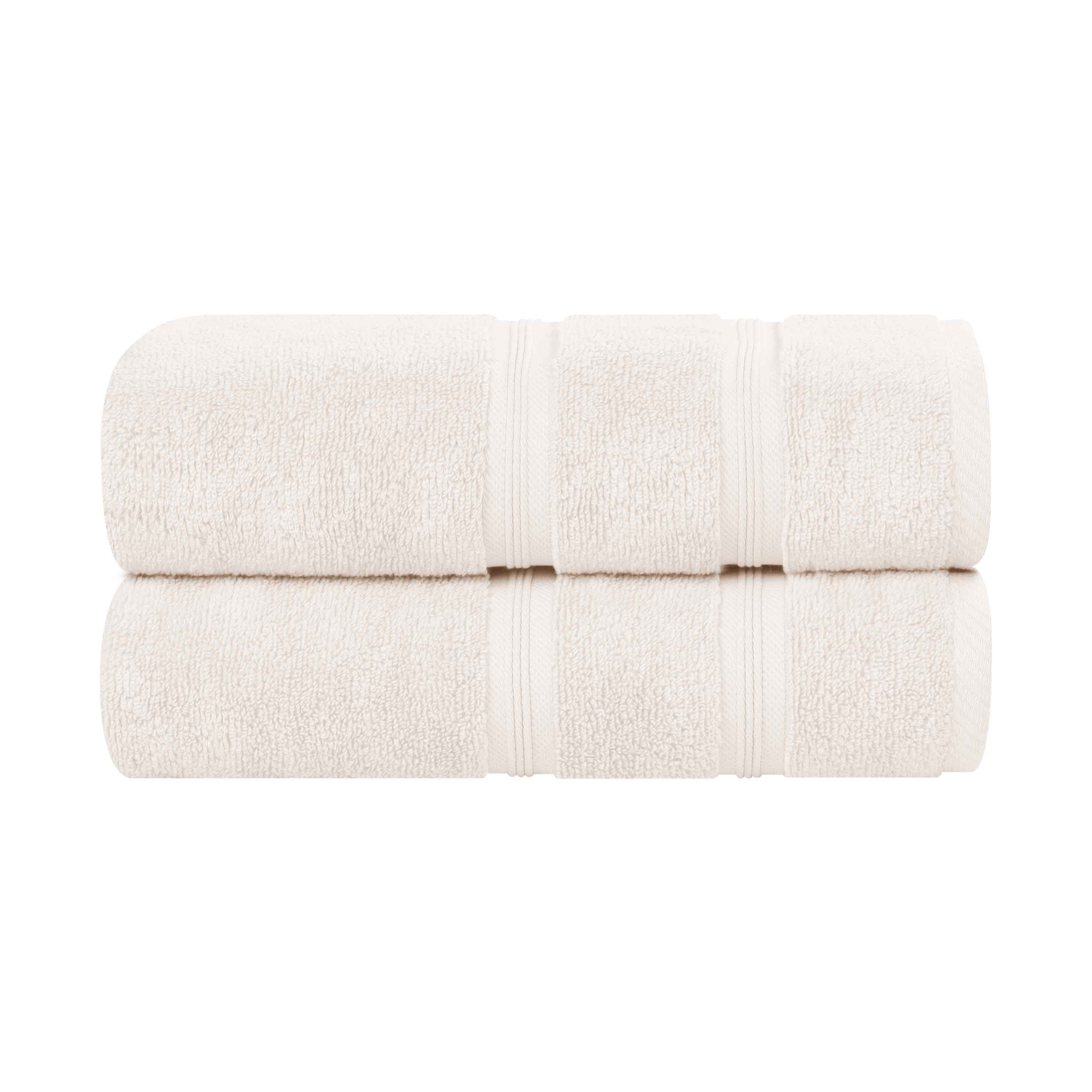 Premium Smart Dry Zero Twist Cotton Bath Towels Set of 2 - Ultra Soft, Absorbent Medium Weight Bath Sheets for Spa, Gym & Luxury Home Use