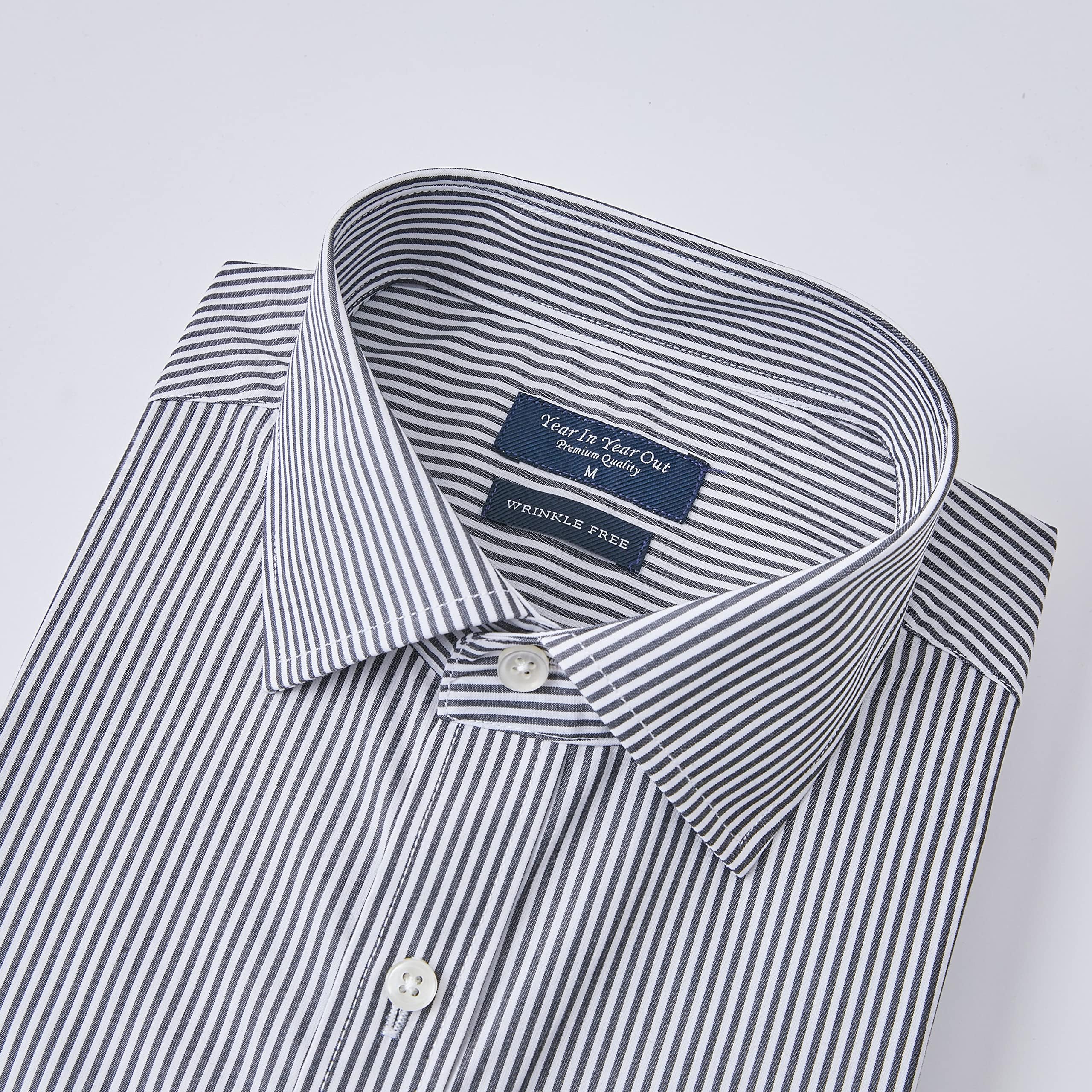 Wrinkle Free Dress Shirt for Men - Regular Fit Long Sleeve Wrinkle Resistant Business Shirt | Perfect for Office, Wedding & Formal Occasions