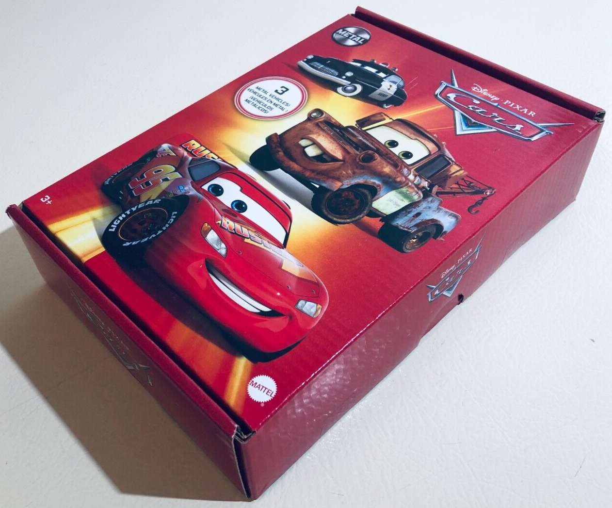 Disney Pixar Cars Die Cast Metal Vehicle 3-Pack - Exclusive Collectible Toy Set for Kids | Lightning McQueen, Mater & Friends | Perfect for Playtime, Birthday Gifts & Car Lovers Collection