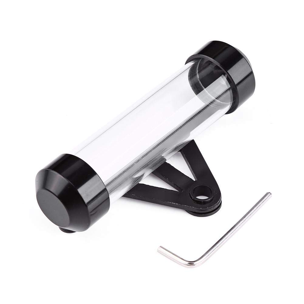 Universal Motorcycle Tax Receipt & License Plate Tube Holder - Waterproof Black Cylindrical Tax Disc Holder for Motorbike, Scooter & Trailer Registration - Secure Storage for Road Documents & Parking Permits