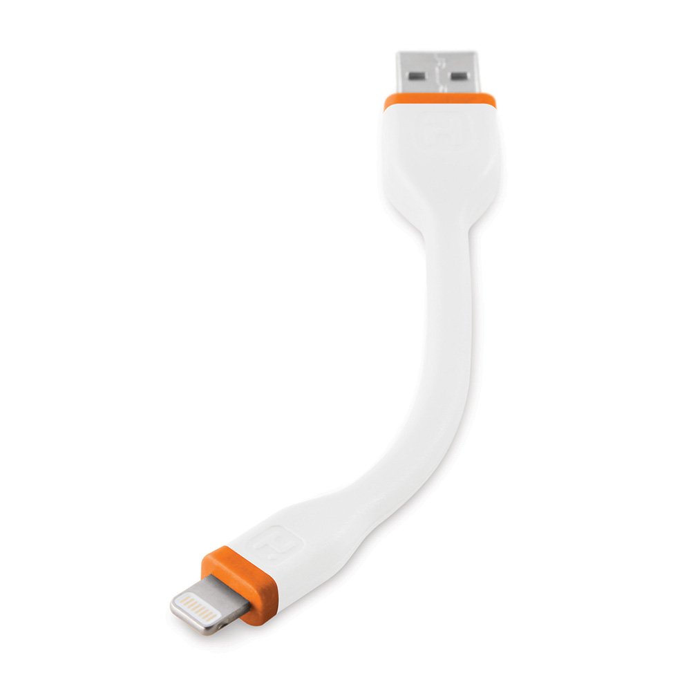 iHome Tangle-Free Lightning Cable for iPhone - 3ft White 8-Pin Charging Cord | Fast Charging for iPhone 14/13/12/11/X/8 | Perfect for Home, Office & Travel