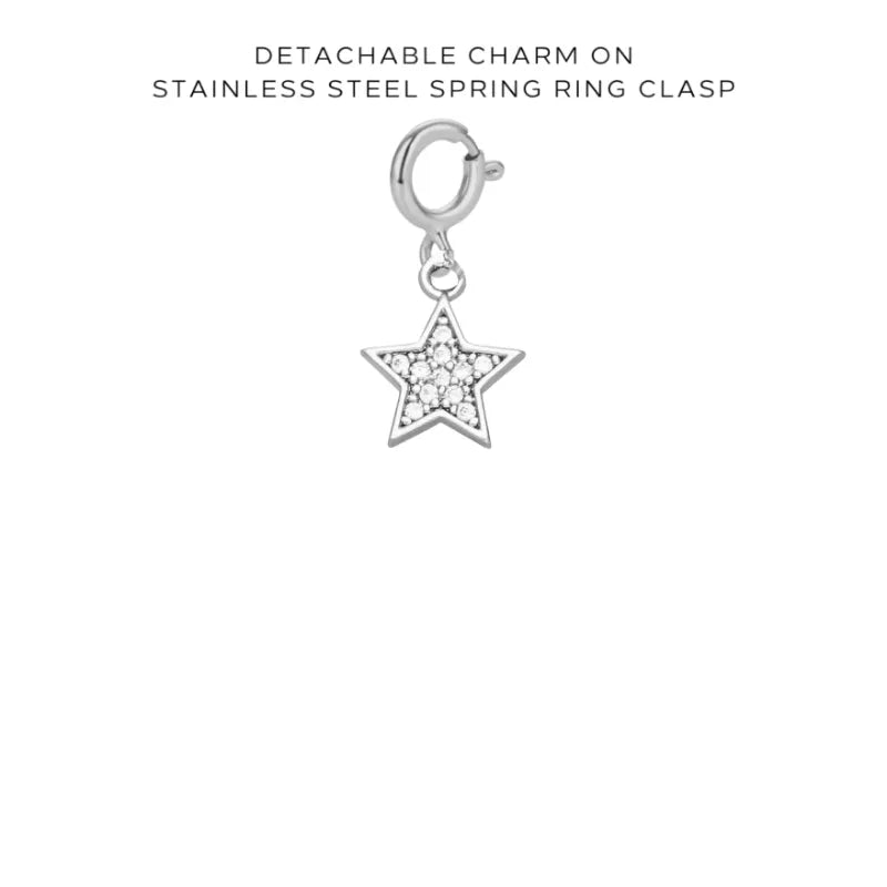 Initial, Numbers & Assorted Charms with Detachable Clasp - Personalized Jewelry for DIY Bracelets & Necklaces - Perfect for Gifts, Crafting & Everyday Wear