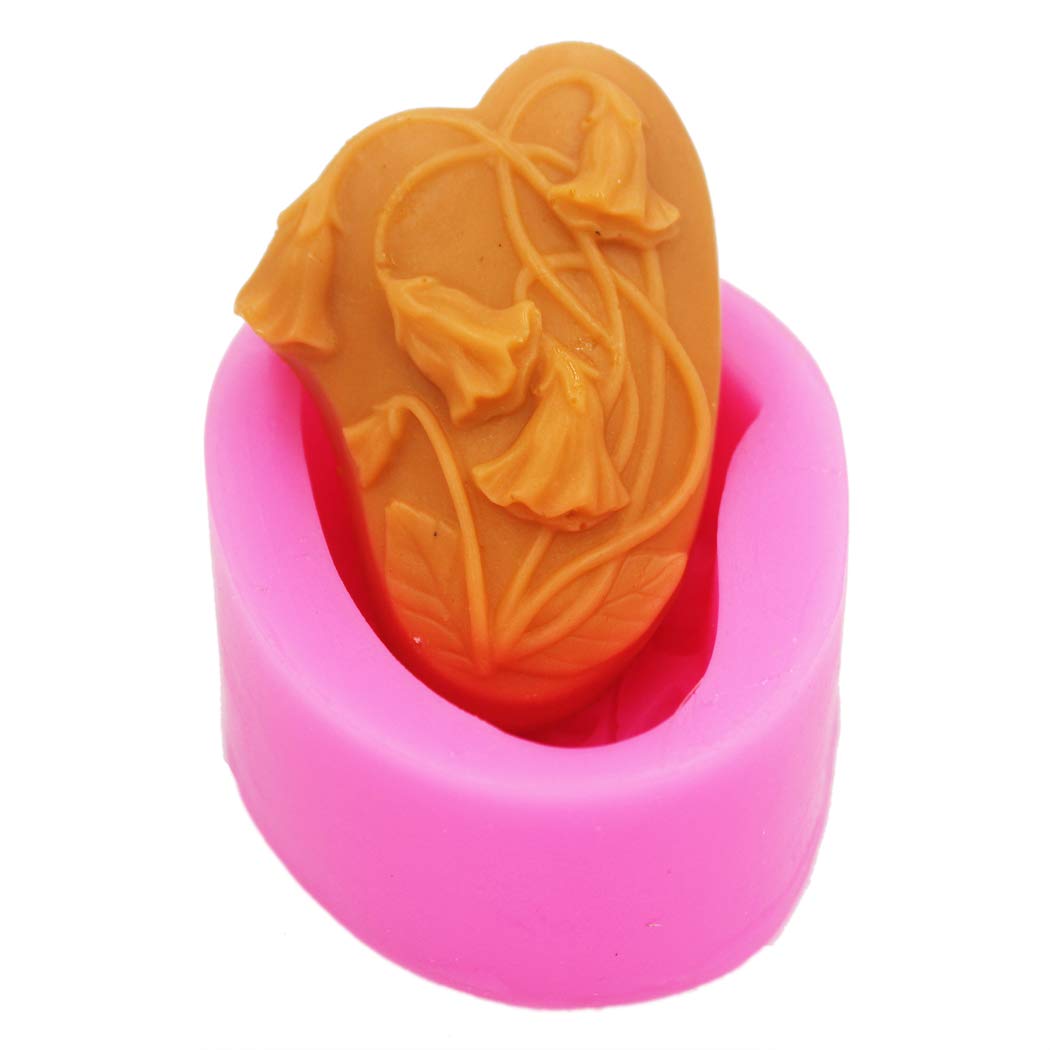 Longzang Flower Silicone Soap Molds for DIY Handmade Soap Making - Perfect for Crafting, Bath Bombs, Wedding Favors & Home Decor Gifts