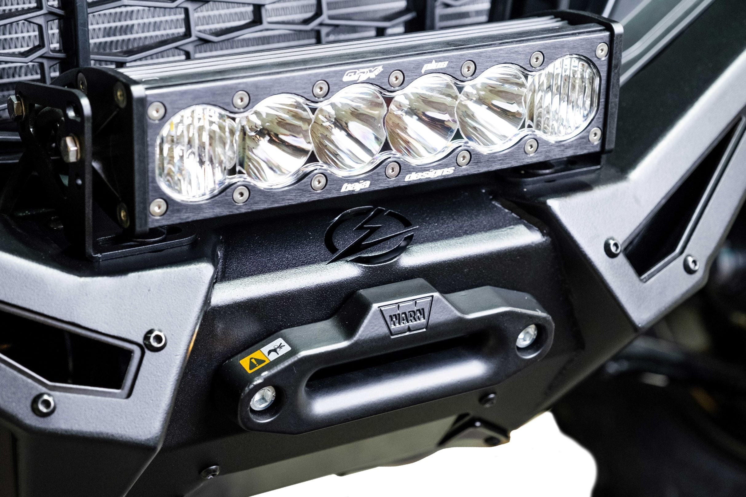 2020-2024 Polaris RZR Pro XP Volt Series Winch Front Bumper FWB610001 - Heavy Duty Off-Road Protection for UTV & ATV Trail Riding & Adventure Racing